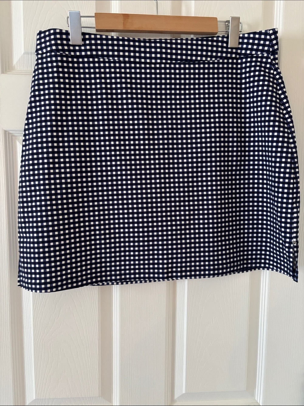 Rafaella Navy and White Gingham Skort